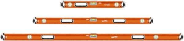 SAVAGE by SWANSON - 24" & 48" & 78" Long 3 Vial Box Beam Level - Aluminum, Orange - All Tool & Supply