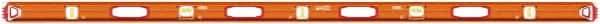 SAVAGE by SWANSON - Magnetic 78" Long 3 Vial I-Beam Level - Aluminum, Orange - All Tool & Supply