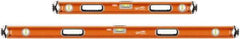 SAVAGE by SWANSON - 32" & 54" Long 3 Vial Box Beam Level - Aluminum, Orange - All Tool & Supply