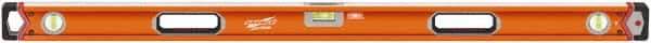 SAVAGE by SWANSON - 48" Long 3 Vial Box Beam Level - Aluminum, Orange - All Tool & Supply