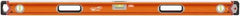 SAVAGE by SWANSON - 48" Long 3 Vial Box Beam Level - Aluminum, Orange - All Tool & Supply