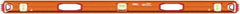 SAVAGE by SWANSON - Magnetic 48" Long 3 Vial I-Beam Level - Aluminum, Orange - All Tool & Supply