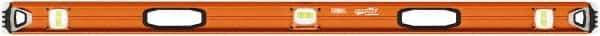 SAVAGE by SWANSON - 48" Long 3 Vial I-Beam Level - Aluminum, Orange - All Tool & Supply