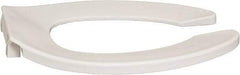 CENTOCO - 17.88 Inch Long, 1 Inch Inside Width, Polypropylene, Elongated, Open Front without Cover, Toilet Seat - 14 Inch Outside Width, Residential, Commercial, Health Care, Industrial, Institutional Installation, White - All Tool & Supply