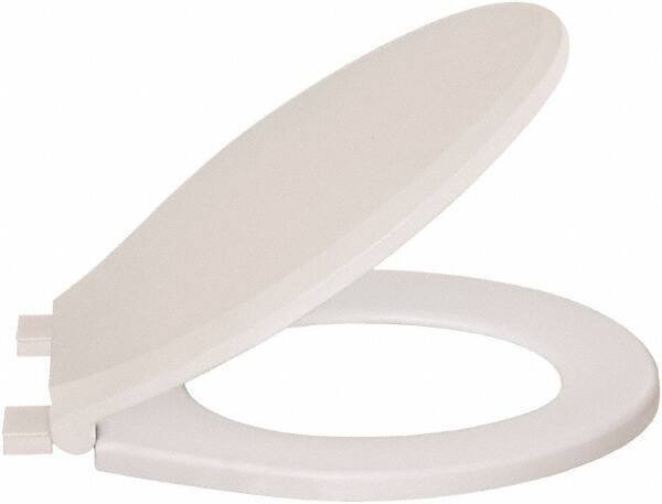 CENTOCO - 16-3/4 Inch Long, 1-3/4 Inch Inside Width, Polypropylene, Regular, Closed Front with Cover, Toilet Seat - 14 Inch Outside Width, Residential Installation, White - All Tool & Supply