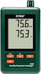 Extech - 32 to 122°F, 10 to 90% Humidity Range, Temp Recorder - All Tool & Supply