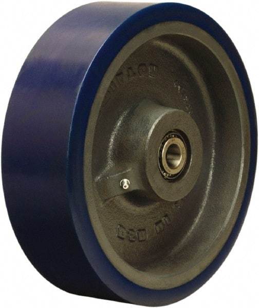 Hamilton - 10 Inch Diameter x 3 Inch Wide, Polyurethane on Cast Iron Caster Wheel - 3,240 Lb. Capacity, 3-1/2 Inch Hub Length, 3/4 Inch Axle Diameter, Sealed Precision Ball Bearing - All Tool & Supply