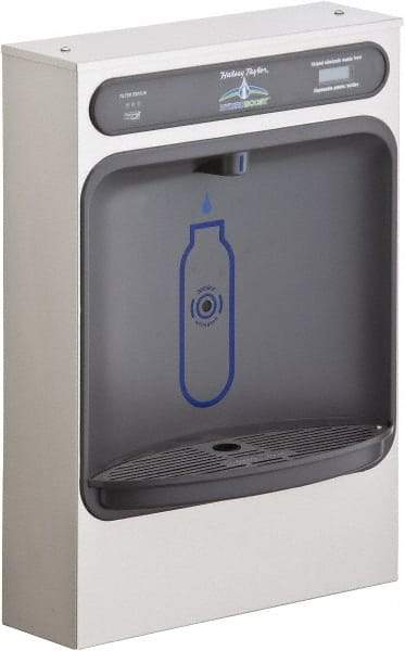 Halsey Taylor - 8 GPH Cooling Capacity Surface Mount Water Cooler & Fountain - Bottle Filling, 20 to 105 psi, 0.20 hp, Stainless Steel - All Tool & Supply