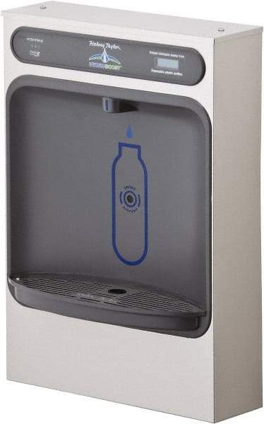 Halsey Taylor - 8 GPH Cooling Capacity Surface Mount Water Cooler & Fountain - Bottle Filling, 20 to 105 psi, 0.20 hp, Stainless Steel - All Tool & Supply