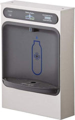 Halsey Taylor - 8 GPH Cooling Capacity Surface Mount Water Cooler & Fountain - Bottle Filling, 20 to 105 psi, 0.20 hp, Stainless Steel - All Tool & Supply