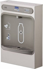 Halsey Taylor - 8 GPH Cooling Capacity Surface Mount Water Cooler & Fountain - Bottle Filling, 20 to 105 psi, 0.20 hp, Stainless Steel - All Tool & Supply