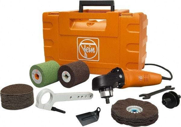 Fein - 9" Pad Diam, 900 to 2,500 RPM, Handheld Electric Polisher - 5/8-11" Spindle Thread, 10 Amps, 120 Volts - All Tool & Supply