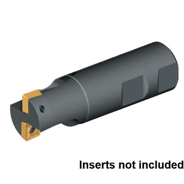 Kennametal - 1" Cut Diam, 1" Shank Diam, 3-1/2" OAL, Indexable Square Shoulder End Mill - Weldon Shank, 0° Lead Angle - All Tool & Supply