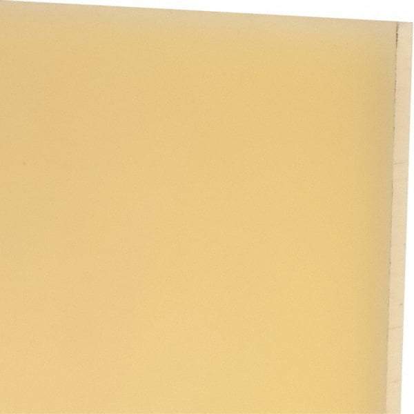 Made in USA - 1/4" Thick x 12" Wide x 1' Long, Polyurethane Sheet - Natural, 75D Hardness, ±0.015 Tolerance - All Tool & Supply