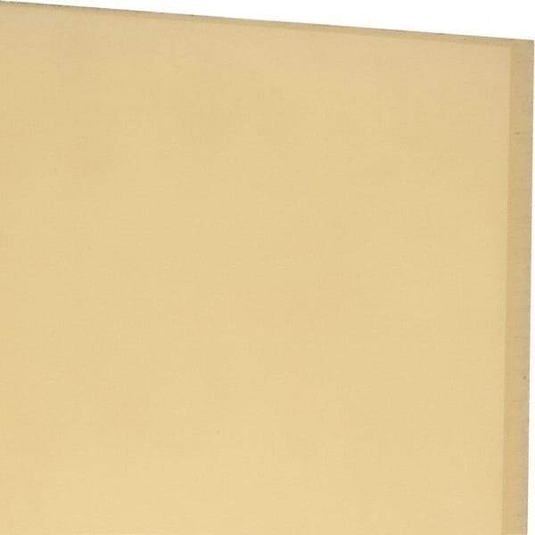 Made in USA - 1/4" Thick x 12" Wide x 1' Long, Polyurethane Sheet - Natural, 90A Hardness, ±0.015 Tolerance - All Tool & Supply