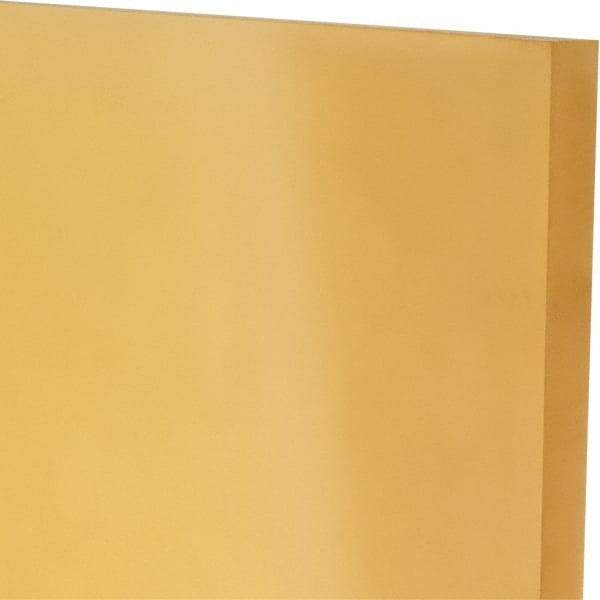 Made in USA - 1/2" Thick x 12" Wide x 1' Long, Polyurethane Sheet - Natural, 90A Hardness, ±0.025 Tolerance - All Tool & Supply