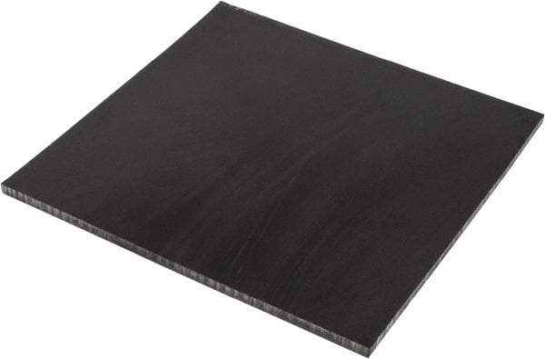 Made in USA - 3/8" Thick x 12" Wide x 1' Long, Polyurethane Sheet - Black, 60A Hardness, ±0.015 Tolerance - All Tool & Supply