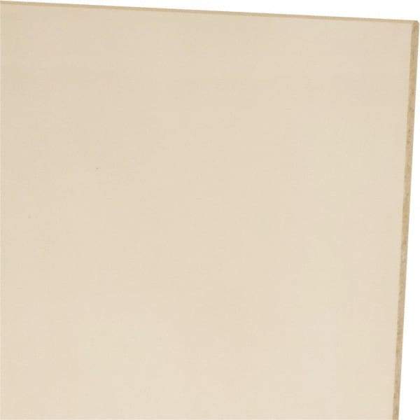 Made in USA - 1/8" Thick x 24" Wide x 1' Long, Polyurethane Sheet - Natural, 60A Hardness, ±0.010 Tolerance - All Tool & Supply