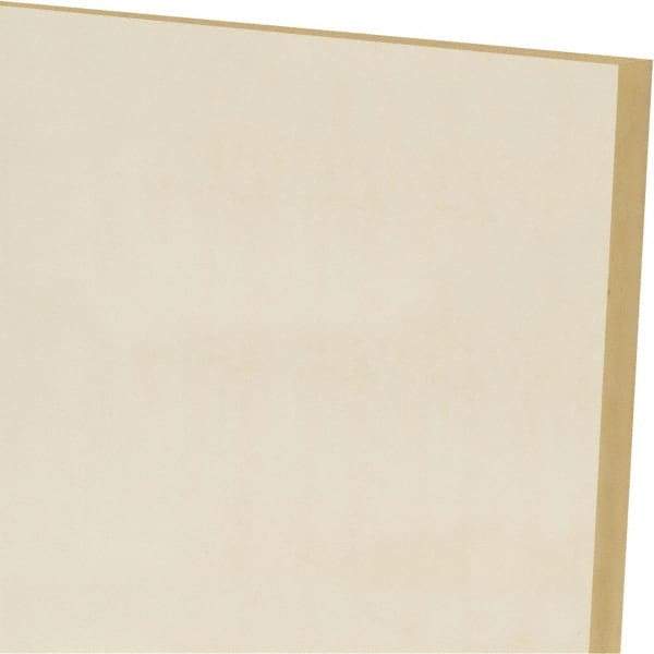 Made in USA - 1/4" Thick x 24" Wide x 1' Long, Polyurethane Sheet - Natural, 60A Hardness, ±0.015 Tolerance - All Tool & Supply