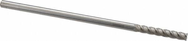 Accupro - 1/4", 4 Flute, Single End, Solid Carbide, 0.01" Corner Radius End Mill - 6" OAL, 40° Helix, Right Hand Flute, 1-1/2" LOC, Right Hand Cut - All Tool & Supply