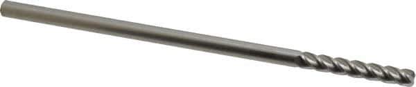 Accupro - 1/4", 4 Flute, Single End, Solid Carbide, 0.045" Corner Radius End Mill - 6" OAL, 40° Helix, Right Hand Flute, 1-1/2" LOC, Right Hand Cut - All Tool & Supply