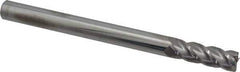 Accupro - 1/2", 4 Flute, Single End, Solid Carbide, 0.015" Corner Radius End Mill - 6" OAL, 40° Helix, Right Hand Flute, 1-1/2" LOC, Right Hand Cut - All Tool & Supply