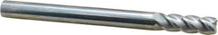 Accupro - 1/2", 4 Flute, Single End, Solid Carbide, 0.03" Corner Radius End Mill - 6" OAL, 40° Helix, Right Hand Flute, 1-1/2" LOC, Right Hand Cut - All Tool & Supply