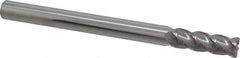 Accupro - 1/2", 4 Flute, Single End, Solid Carbide, 0.045" Corner Radius End Mill - 6" OAL, 40° Helix, Right Hand Flute, 1-1/2" LOC, Right Hand Cut - All Tool & Supply