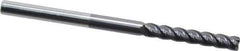 Accupro - 3/16", 4 Flute, Single End, Solid Carbide, 0.02" Corner Radius End Mill - 3" OAL, 40° Helix, Right Hand Flute, 1-1/8" LOC, Right Hand Cut - All Tool & Supply