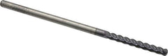 Accupro - 1/8", 4 Flute, Single End, Solid Carbide, 0.045" Corner Radius End Mill - 3" OAL, 40° Helix, Right Hand Flute, 1" LOC, Right Hand Cut - All Tool & Supply