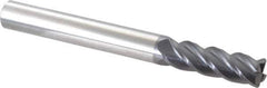 Accupro - 5/8", 4 Flute, Single End, Solid Carbide, 0.06" Corner Radius End Mill - 6" OAL, 40° Helix, Right Hand Flute, 2" LOC, Right Hand Cut - All Tool & Supply