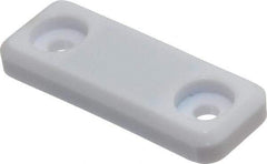 Sugatsune - 1-25/32" Long x 17" Wide x 5.6" High, Polyacetal & Steel Sealed Counterplate Catch - White Finish - All Tool & Supply