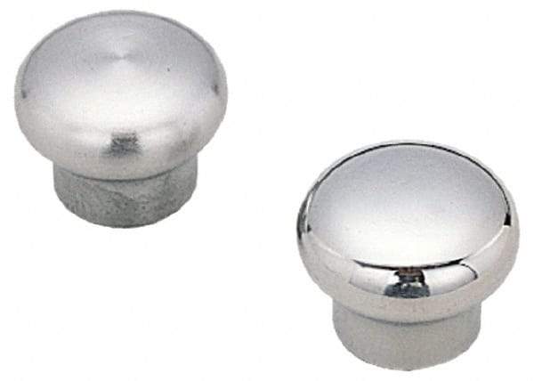 Sugatsune - 304 Stainless Steel Round Drawer or Lid Knob - 1-25/64" Base Diam, 1-63/64" Diam, 1-11/32" High, M5x0.8 - All Tool & Supply