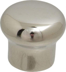 Sugatsune - 304 Stainless Steel Round Drawer or Lid Knob - 45/64" Base Diam, 63/64" Diam, 7/8" High, M4x0.7 - All Tool & Supply