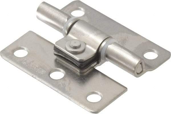 Sugatsune - 1-37/64" Long x 1-25/64" Wide x 3/64" Thick, Stainless Steel Torque Hinge - Stainless Steel, Polished Finish - All Tool & Supply