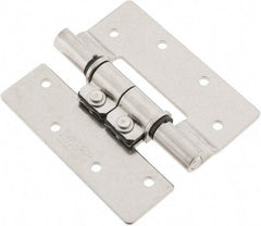 Sugatsune - 3-35/64" Long x 3-1/4" Wide x 5/64" Thick, Stainless Steel Torque Hinge - Stainless Steel, Polished Finish - All Tool & Supply