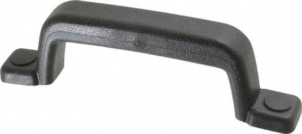 Sugatsune - Polyurethane Around Steel Core Chest Handle - 185mm Wide x 2-1/16" High, Black Coated, 2 Holes - All Tool & Supply