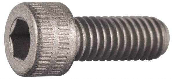 Made in USA - #2-56 UNC Hex Socket Drive, Socket Cap Screw - Grade A-286 Alloy Steel, Passivated Finish, Fully Threaded, 3/16" Length Under Head - All Tool & Supply