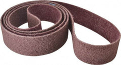 Brite Star - 3" Wide x 132" OAL, 120 Grit, Aluminum Oxide Abrasive Belt - Aluminum Oxide, Medium, Nonwoven, Series SC-BS - All Tool & Supply