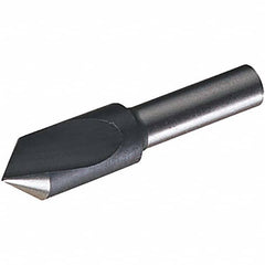 Chicago-Latrobe - 3/8" Head Diam, 1/4" Shank Diam, 1 Flute 82° High Speed Steel Countersink - All Tool & Supply