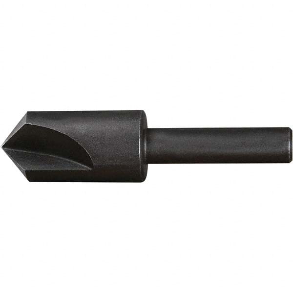 Chicago-Latrobe - 3/4" Head Diam, 1/2" Shank Diam, 3 Flute 82° High Speed Steel Countersink - All Tool & Supply