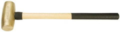 American Hammer - 10 Lb Head 2" Face Brass Head Hammer - 26" OAL, Wood Handle - All Tool & Supply