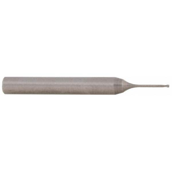 Accupro - 0.5mm Diam 2 Flute Solid Carbide 0.05mm Corner Radius End Mill - All Tool & Supply