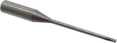 Accupro - 2mm, 2 Flute, Single End, Solid Carbide, 0.2mm Corner Radius End Mill - 57mm OAL, 30° Helix, Right Hand Flute, 2mm LOC, Right Hand Cut, 30mm Extended Reach - All Tool & Supply