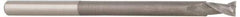 Accupro - 7/16", 1" LOC, 7/16" Shank Diam, 6" OAL, 4 Flute, Solid Carbide Square End Mill - Single End, AlTiN Finish, Spiral Flute, 40° Helix, Centercutting, Right Hand Cut, Right Hand Flute - All Tool & Supply