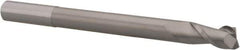 Accupro - 1/2", 1" LOC, 1/2" Shank Diam, 6" OAL, 2 Flute, Solid Carbide Square End Mill - Single End, Uncoated, Spiral Flute, 40° Helix, Centercutting, Right Hand Cut, Right Hand Flute - All Tool & Supply