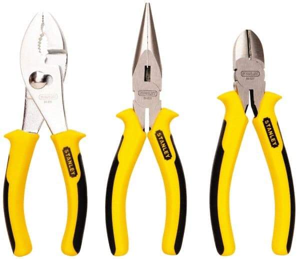 Stanley - 3 Piece Slip Joint Plier Set - Comes in Display Card - All Tool & Supply