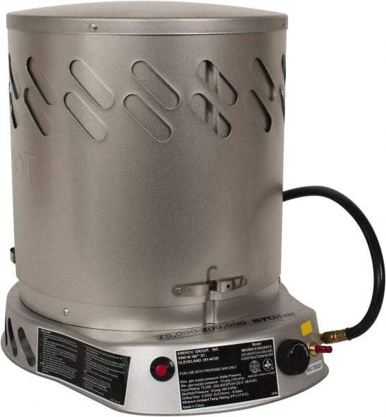 Heatstar - 75,000 to 200,000 BTU, Propane Convection Heater - 100 Lb Fuel Capacity, 15-1/4" Long x 18-1/4" Wide x 21-3/4" High - All Tool & Supply