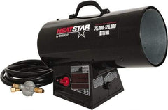 Heatstar - 75,000 to 125,000 BTU Rating, Propane Forced Air Heater - 3,000 Sq Ft Max Heating Area, 40 Lb Capacity, Fuel with Propane - All Tool & Supply