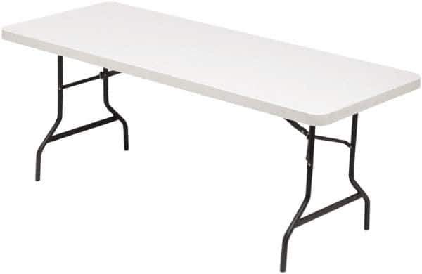 ALERA - 72" Long x 30" Wide x 29" High, Rectangular Folding Table - Platinum - All Tool & Supply